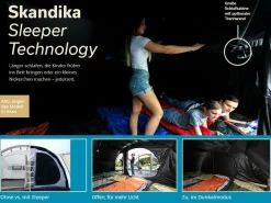 Skandika 5 Personen Tunnelzelte|Verdunkelungszelte^Egersund 5 XL Sleeper Protect Tunnelzelt