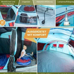 Skandika 6 Personen Tunnelzelte|Familienzelte-Gotland 6 Tunneltent