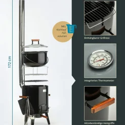 Skandika Goulash Kanon 14 Liter Kohlegrill< Holzkohlegrills|Holzkohlegrills