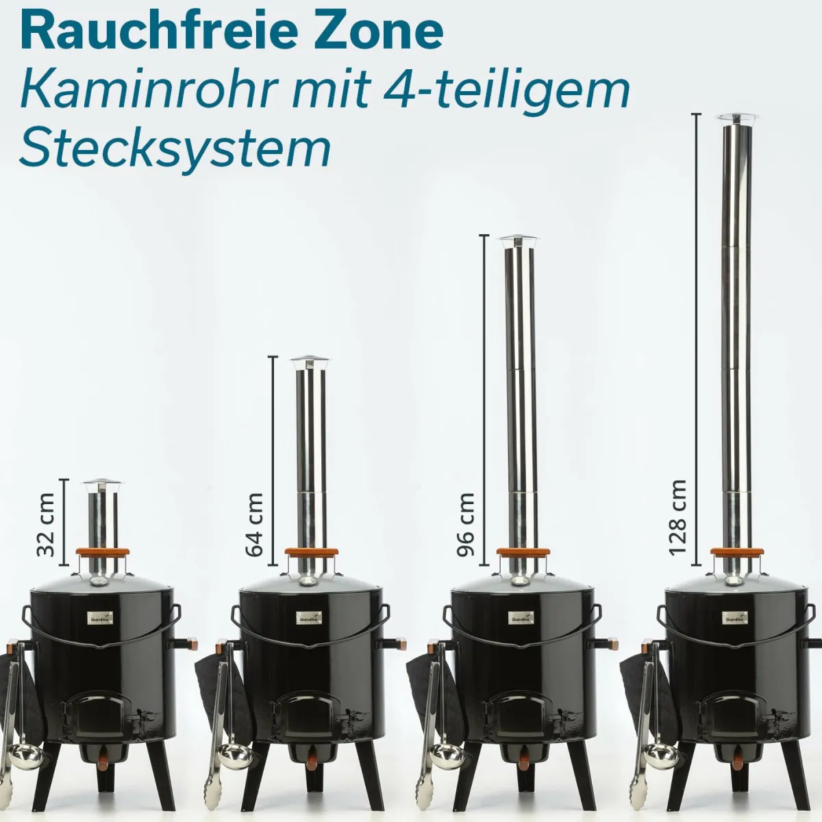 Skandika Goulash Kanon 14 Liter Kohlegrill< Holzkohlegrills|Holzkohlegrills