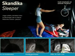 Skandika 4 Personen Tunnelzelte|Verdunkelungszelte^Hafslo 4 Sleeper Protect Tunnelzelt