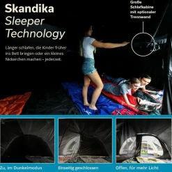Skandika Hafslo 5 Sleeper Protect Tunnelzelt< 5 Personen Tunnelzelte|Verdunkelungszelte