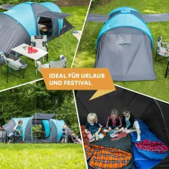 Skandika 6 Personen Kuppelzelte|Familienzelte^Hammerfest 6 Sleeper Protect Kuppelzelt
