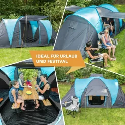 Skandika 4 Personen Kuppelzelte|Familienzelte-Hammerfest 4 Sleeper Protect Kuppelzelt