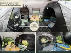 Skandika Familienzelte|Zelt 10 Personen-Kambo 12 Tunnelzelt