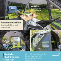 Skandika Kambo 6 Tunnelzelt - Black< 6 Personen Tunnelzelte|Familienzelte