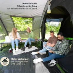 Skandika Kambo 4 Tunnelzelt - black< 4 Personen Tunnelzelte|Familienzelte