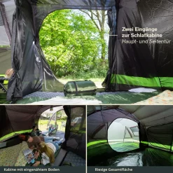 Skandika Kambo 4 Tunnelzelt - black< 4 Personen Tunnelzelte|Familienzelte