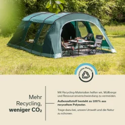 Skandika Kaupanga 6 Tunnelzelt Recycelt< 6 Personen Tunnelzelte|Familienzelte