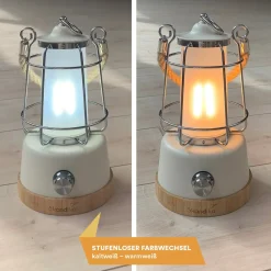 Skandika Kiruna Campinglampe - weiß< Campinglampen Aufladbar|Campinglampen Aufladbar