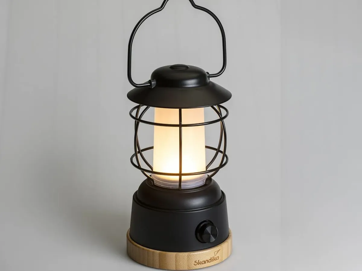 Skandika Kiruna Jord LED Retro Lampe mit Powerbank< Campinglampen Aufladbar|Campinglampen Aufladbar