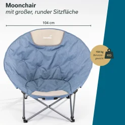 Skandika Faltstühle-Kupari Moonchair XL Campingstuhl - Blue