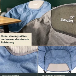 Skandika Faltstühle-Kupari Moonchair XL Campingstuhl - Blue