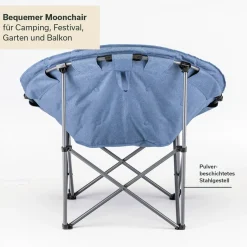 Skandika Faltstühle-Kupari Moonchair XL Campingstuhl - Blue