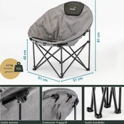 Skandika Kupari Moonchair Campingstuhl< Faltstühle