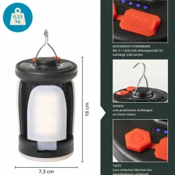 Skandika Hängelampen|Hängelampen-Kvitnes Campinglampe