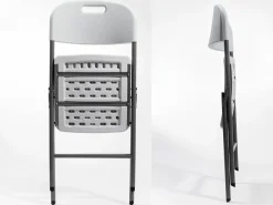 Skandika Klappstühle-Masi Set von 4 Klappstuhle - White