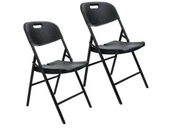 Skandika Klappstühle^Masi Set von 2 Klappstuhle - Black