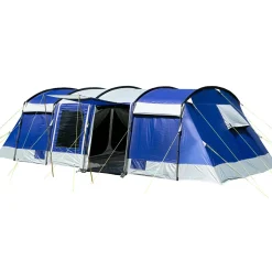 Skandika Familienzelte|Zelt 8 Personen^Montana 8 Sleeper blaues Tunnelzelt