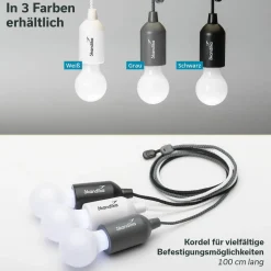 Skandika Narvik 4er-Set LED-Camping-Hängelampen< Hängelampen|Hängelampen