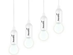 Skandika Campinglampen Batteriebetrieben|Campinglampen Batteriebetrieben-Narvik 4er-Set LED-Camping-Hängelampen - White