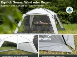 Skandika Pavillon Fortun 350 Outdoor Shelter mit Moskitonetz< Partyzelte