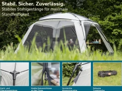 Skandika Pavillon Fortun 350 Outdoor Shelter mit Moskitonetz< Partyzelte
