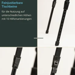 Skandika Pikku Alu Holzoptik Falttisch< Rolltische
