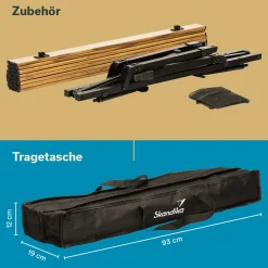 Skandika Pikku Alu Holzoptik Falttisch< Rolltische