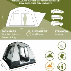 Skandika Freistehende Busvorzelte-Pitea Van Busvorzelt