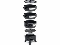 Skandika Campinggrills|Campinggrills-Rask Hybrid Gas/Strom Campingkocher - Black