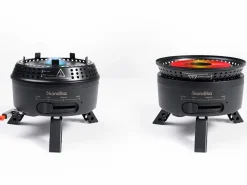 Skandika Campinggrills|Campinggrills-Rask Hybrid Gas/Strom Campingkocher - Black