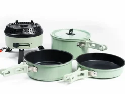 Skandika Campinggrills|Campinggrills^Rask Hybrid Gas/Strom Campingkocher - Green