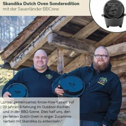 Skandika Grill Zubehör|Grill Zubehör^Sauerländer BBCrew Dutch Oven Satz - 10,25 Liter