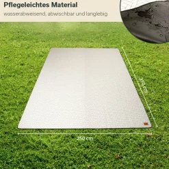 Skandika Softtouch-Fleece Zeltteppich - 250 x 310 cm< Bodenplane|Bodenplane