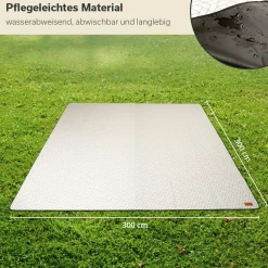 Skandika Softtouch-Fleece Zeltteppich - 300 x 300 cm< Teppiche|Teppiche