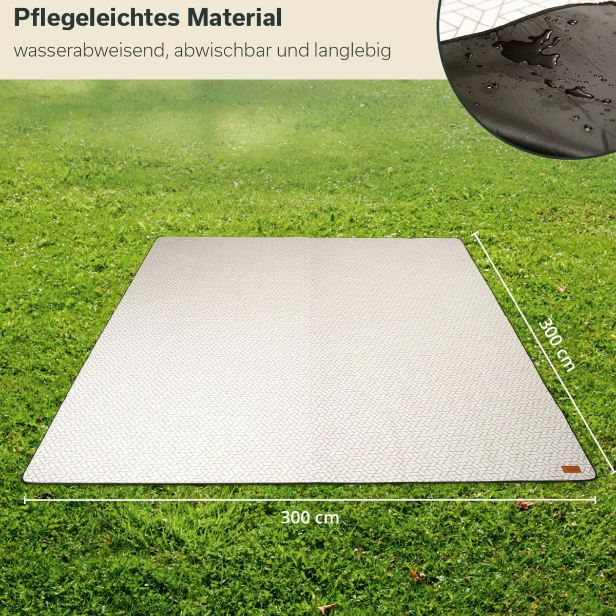 Skandika Softtouch-Fleece Zeltteppich - 300 x 300 cm< Teppiche|Teppiche