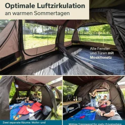 Skandika Solheim 4 Protect Tunnelzelt< 4 Personen Tunnelzelte|Familienzelte