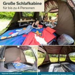 Skandika Solheim 4 Protect Tunnelzelt< 4 Personen Tunnelzelte|Familienzelte