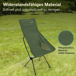 Skandika Faltstühle-Solig ultraleichter Faltstuhl mit Tragetasche - Green