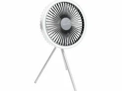 Skandika Campinglampen Aufladbar|Campinglampen Aufladbar-Solvind Campinglampe mit Ventilator - White