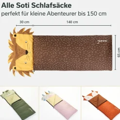 Skandika Schlafsäcke Kinder|Deckenschlafsäcke-Soti Kinderschlafsack - Löwe