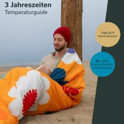 Skandika Deckenschlafsäcke|Sommerschlafsäcke-Sovro 190 Deckenschlafsack - Flower