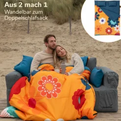 Skandika Deckenschlafsäcke|Sommerschlafsäcke-Sovro 190 Deckenschlafsack - Flower