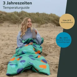 Skandika Sovro Lite 190 Deckenschlafsack - Sunrise< Deckenschlafsäcke|Sommerschlafsäcke