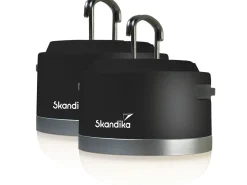 Skandika Campinglampen Aufladbar|Campinglampen Aufladbar-Tarfala Set mit 2 Campinglampen - Black