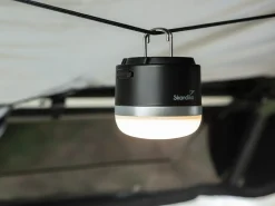 Skandika Campinglampen Aufladbar|Campinglampen Aufladbar-Tarfala Set mit 2 Campinglampen - Black