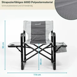 Skandika Tepsa Faltstuhl - Grey< Faltstühle