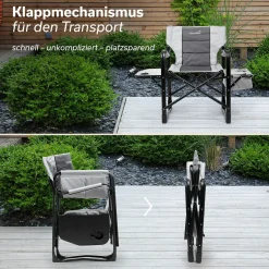 Skandika Tepsa Faltstuhl - Grey< Faltstühle