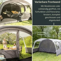Skandika 6 Personen Tunnelzelte|6 Personen Zelte Aufblasbar-Timola 6 Air Luftzelt